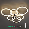 Люстра FELICITY 115Вт AL6136 ARD біла із хромом Ardero 2700К-6500К 12850Lm LED з пультом ДУ 605х560х130мм, фото 5