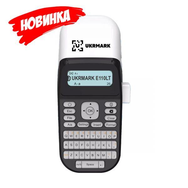 Портативний принтер етикеток UKRMARK E110LT з Bluetooth та сумісністю з картриджами DYMO LT