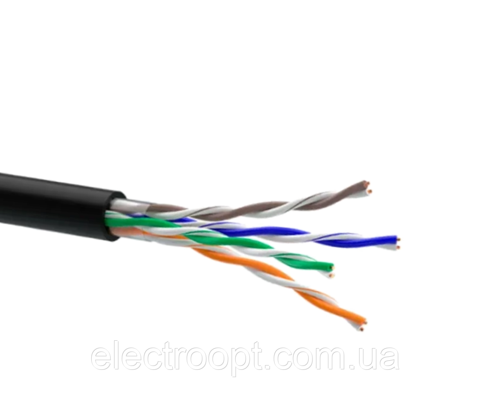 Інтернет-кабель зовнішній мідний Вита Пара UTP cat.5e 4х2х0.51 Одескабель (КПП-ВП)