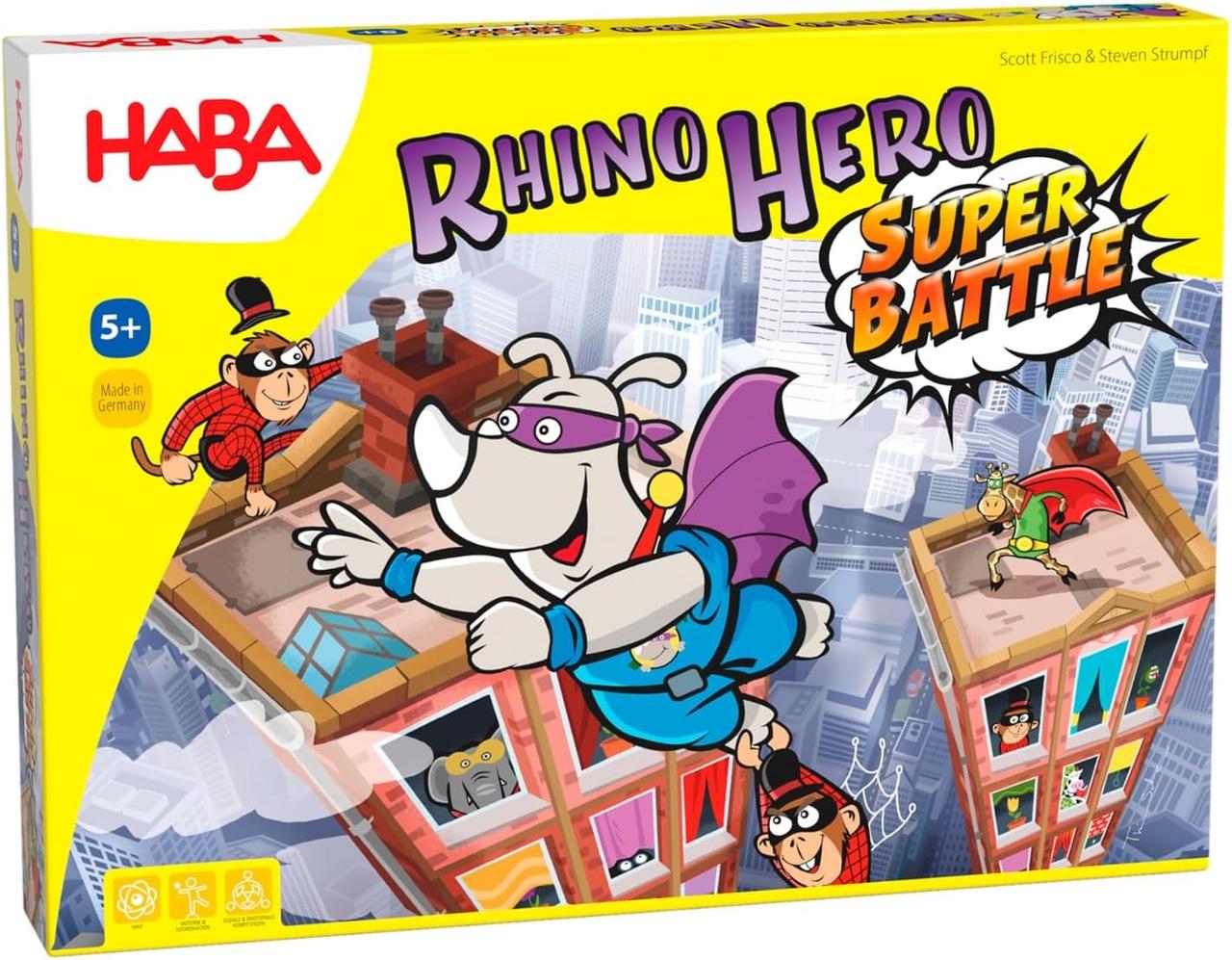 Настільна гра Суперносоріг Хмарочос, 5+ (Haba Rhino Hero Super Battle)