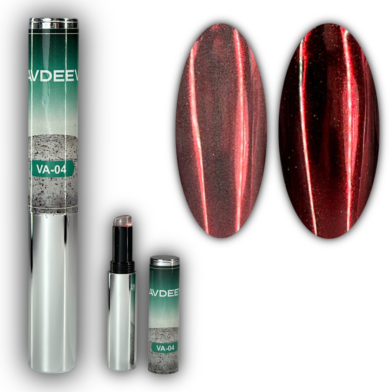 Втирка для нігтів Victoria Avdeeva VA-04 (червоний металік), фото 1