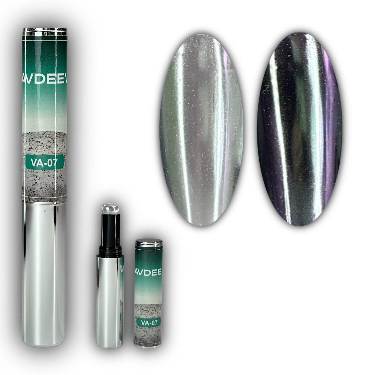 Втирка для нігтів Victoria Avdeeva VA-07 (фіолетово-сірий металік), фото 1