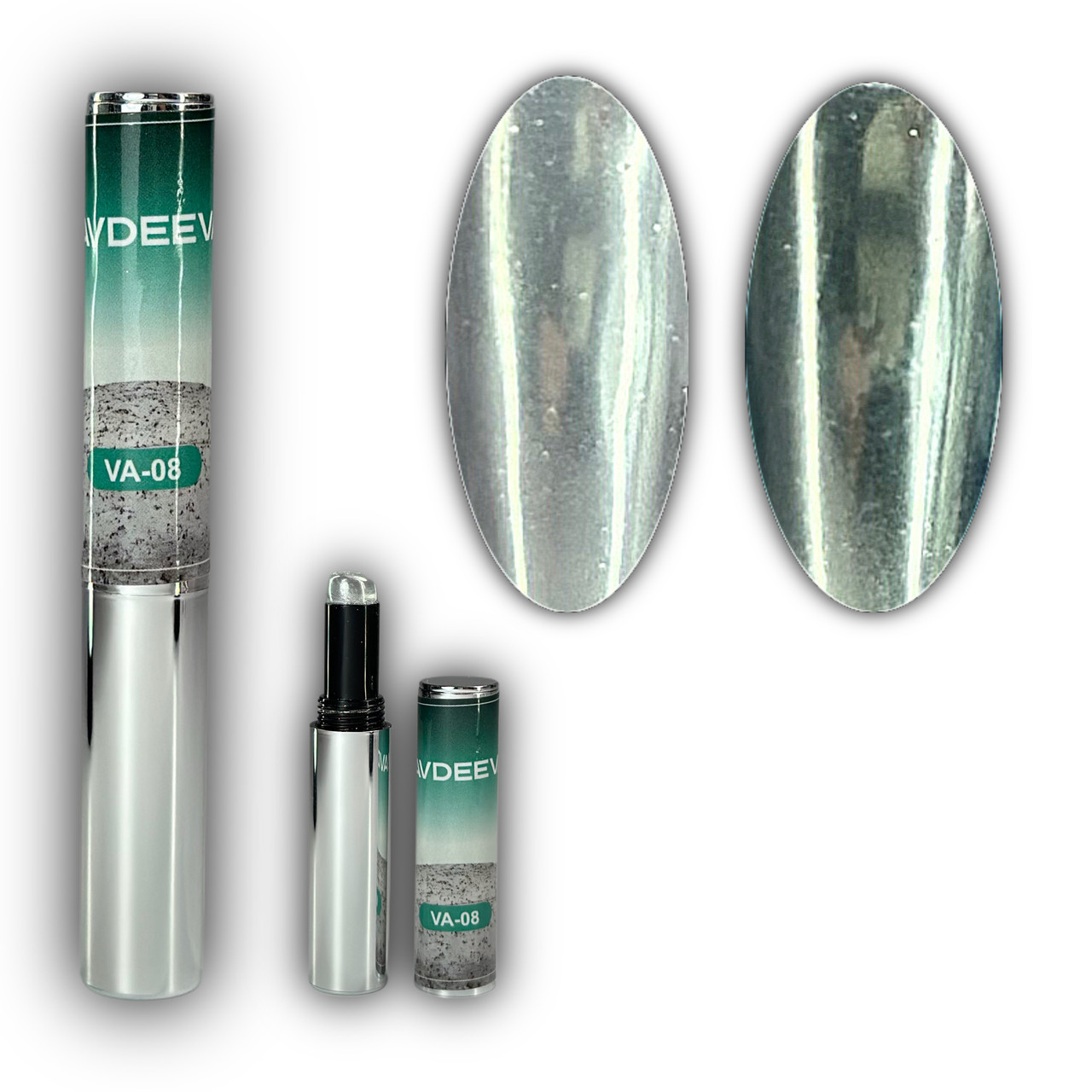 Втирка для нігтів Victoria Avdeeva VA-08 (синьо-сірий металік), фото 1