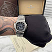 Годинник чоловічі Patek Philippe Nautilus Blue Dial LUX, фото 5