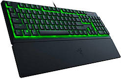 RAZER Ornata V3 X ігрова клавіатура з підсвіткою RGB, гібридні клавіші, вологозахист, підставка для зап’ясть, дротова, USB, ENG