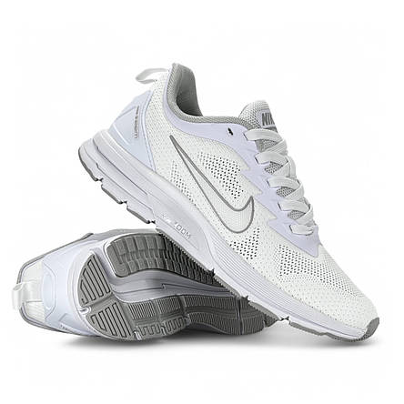 Жіночі кросівки Nike текстильні (сітка) білі літні/весняні, фото 1