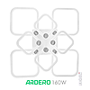 Люстра FELICITY 160Вт AL6138 ARD біла із хромом Ardero 2700К-6500К 17170Lm LED з пультом ДУ 610х610х130мм, фото 4