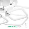 Люстра FELICITY 160Вт AL6138 ARD біла із хромом Ardero 2700К-6500К 17170Lm LED з пультом ДУ 610х610х130мм, фото 8