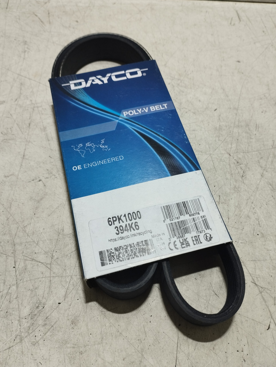 Ремінь полікліновий "Dayco" 6pk1000, фото 1
