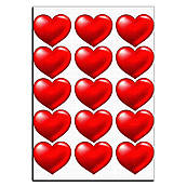 Серце 5,5 см вафельна картинка