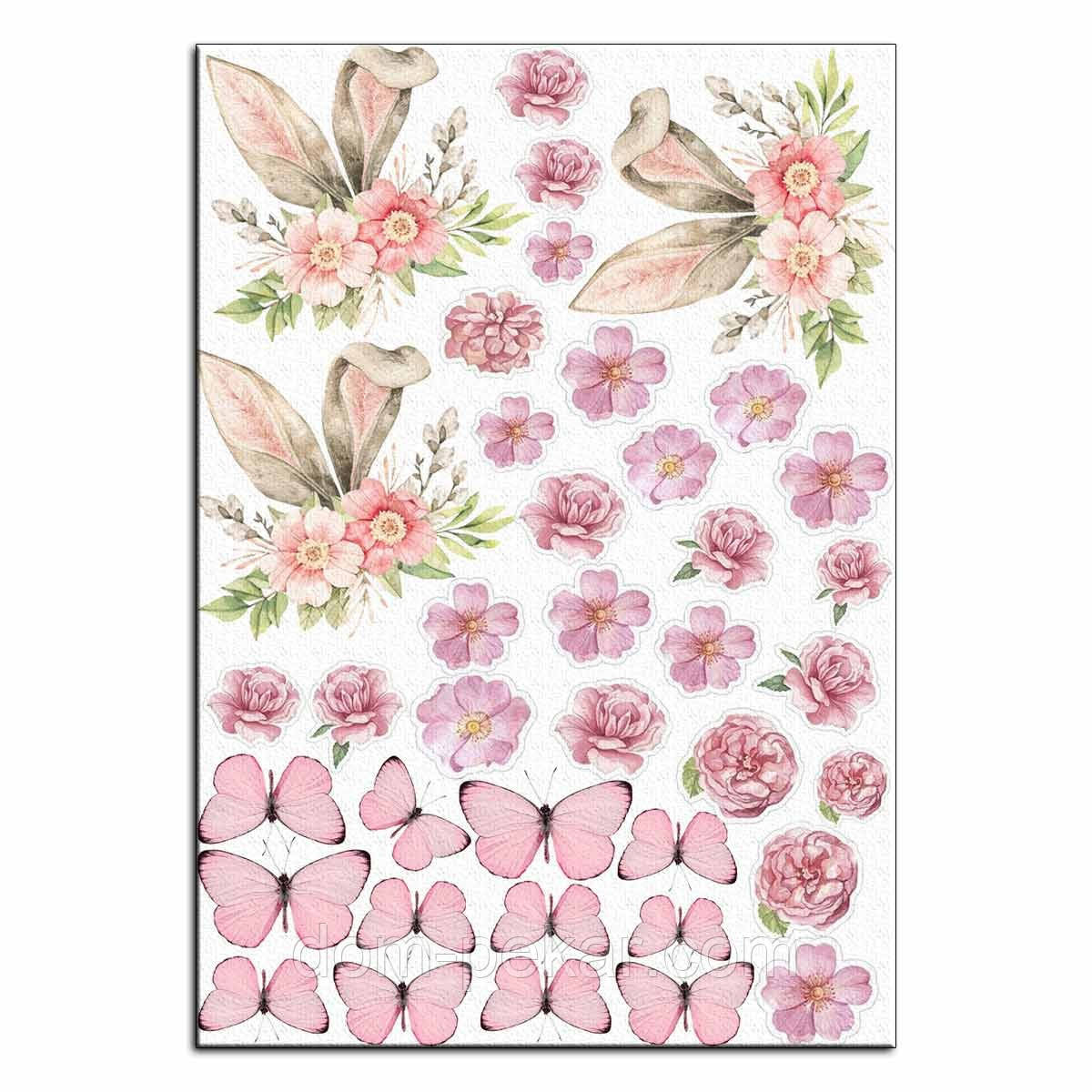 Вухань вафельна картинка для топера 10 см