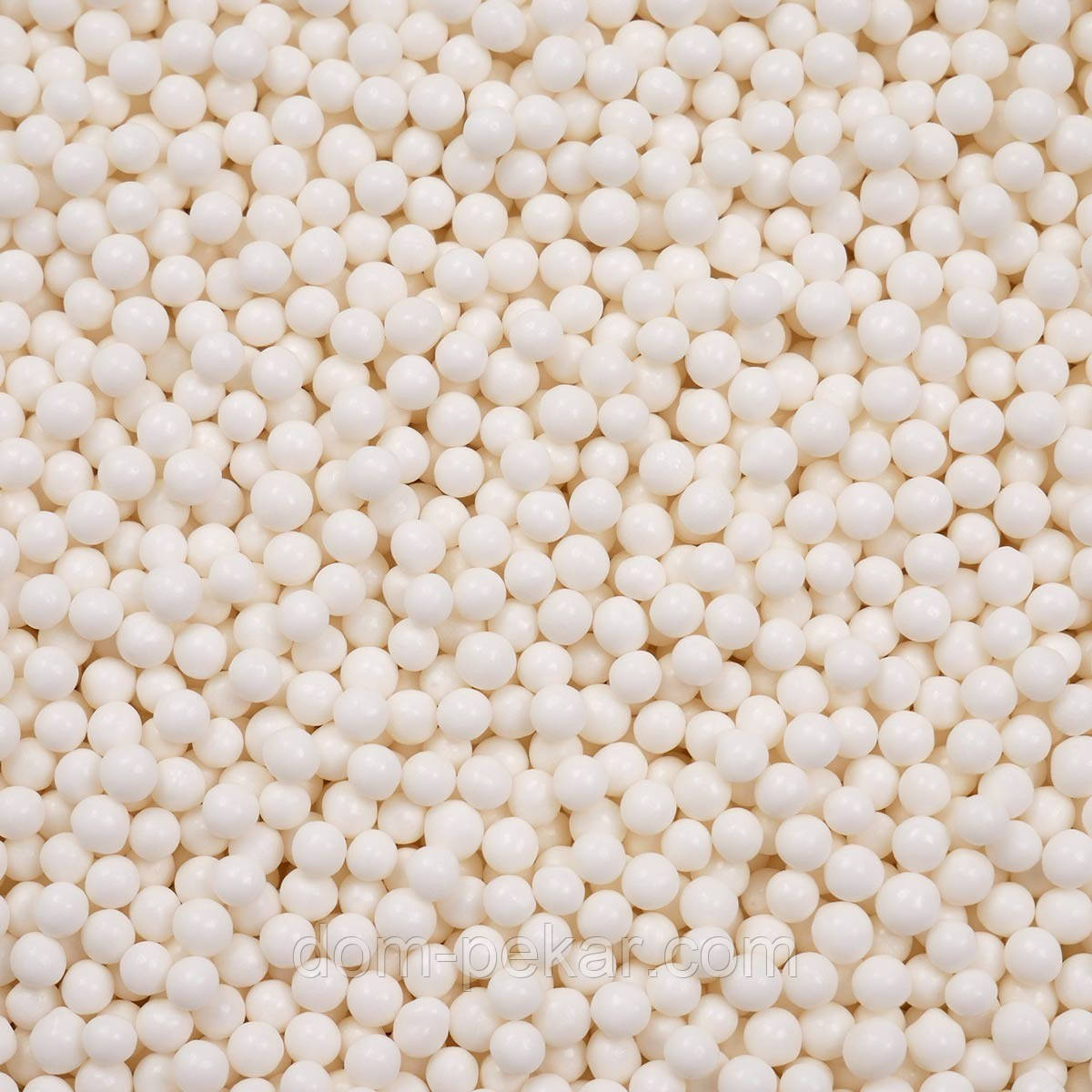 Перлини Білі 5 мм рисові Barbara Decor (100 г)