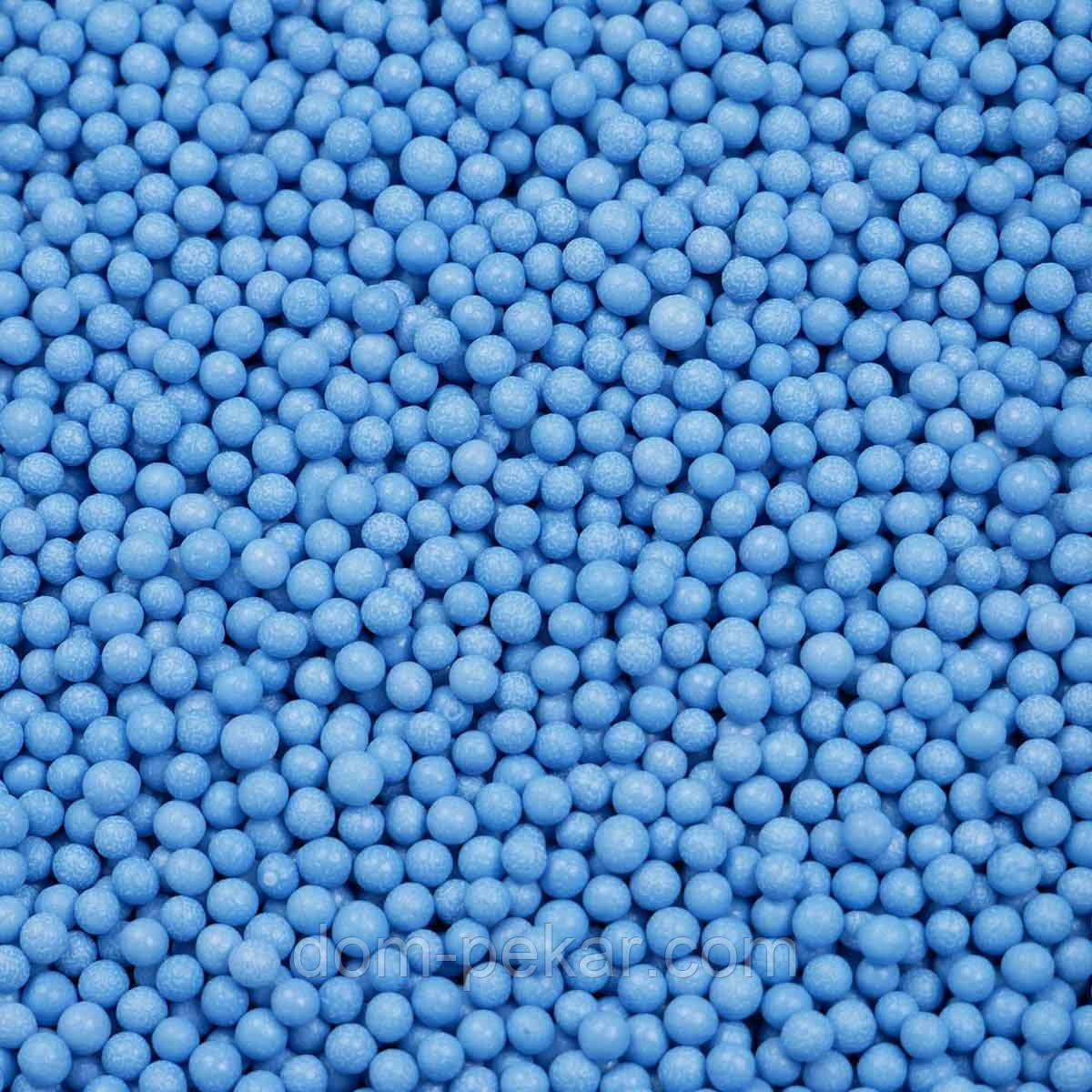 Перлини Блакитні 5 мм рисові Barbara Decor (100 г)