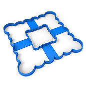 Торт-Квадрат ажурний 1 вирубка для коржу 18*18 см (3D)