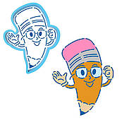 Вчений олівець вирубка з трафаретом 9*7 см (TR-2)