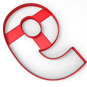 Вирубка для коржу Торт-цифра "9" 22*14 см (3D)