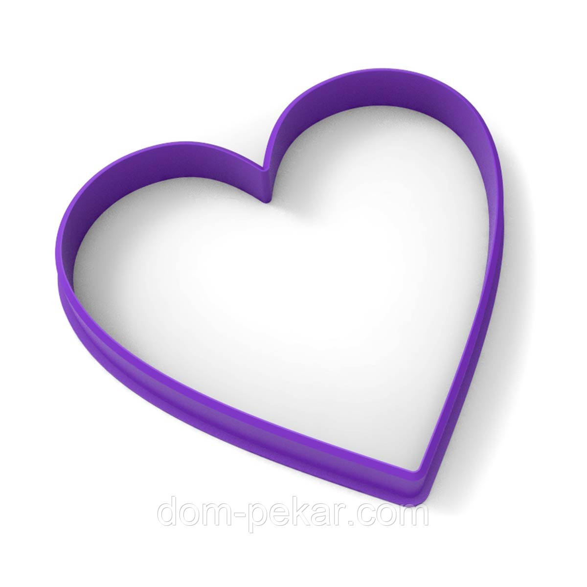 Серце-7 вирубка для пряників 7*7,5 см (3D)