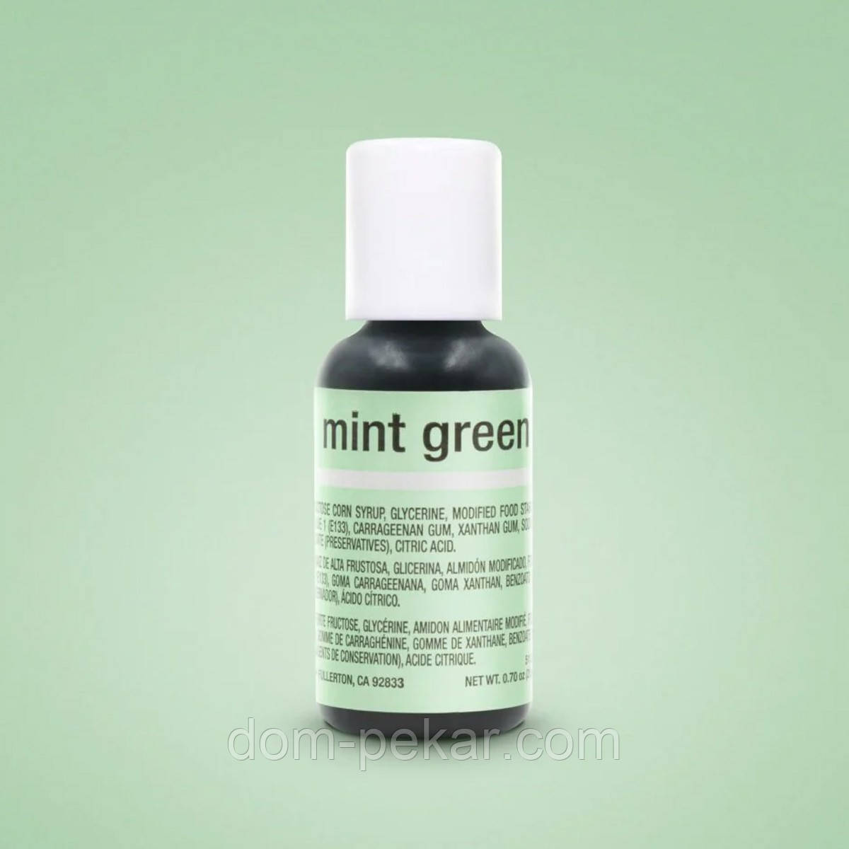 Барвник гелевий 5126 Mint Green Chefmaster 20 мл