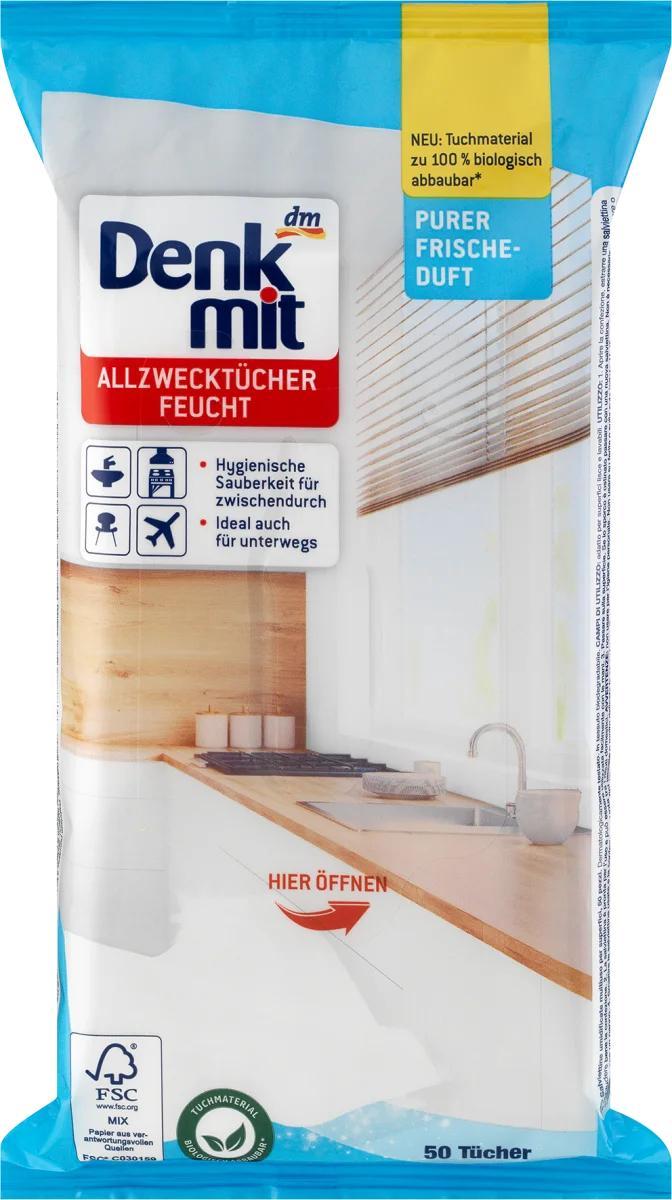 Biftorg.com Вологі універсальні серветки Pure Fresh Denkmit, 50 шт.