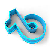 Тік Ток 2 вирубка для пряників 5*4,3 см (3D)