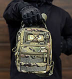 Тактична компактна сумка-рюкзак трансформер з міцної тканини Cordura 1000D, фото 2