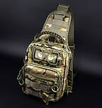 Тактична компактна сумка-рюкзак трансформер з міцної тканини Cordura 1000D, фото 4