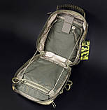 Тактична компактна сумка-рюкзак трансформер з міцної тканини Cordura 1000D, фото 5