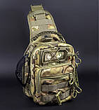 Тактична компактна сумка-рюкзак трансформер з міцної тканини Cordura 1000D, фото 9