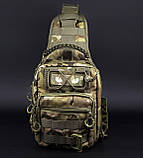 Тактична компактна сумка-рюкзак трансформер з міцної тканини Cordura 1000D, фото 10