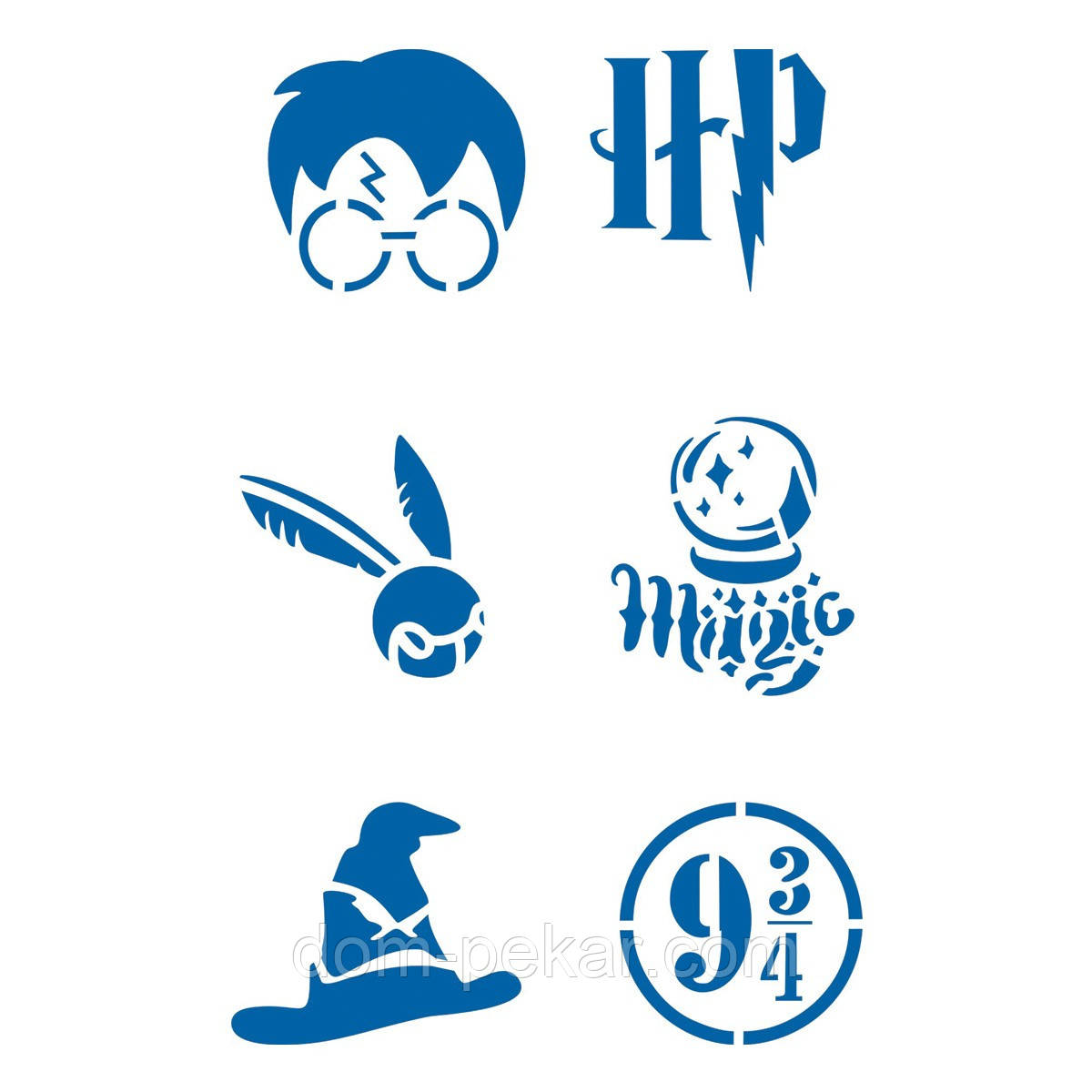 Гаррі Поттер трафарет для пряників 4-5 см (TR-2)