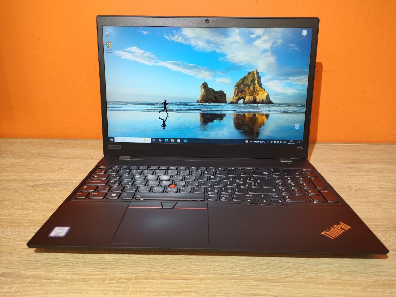 Ноутбук Lenovo ThinkPad P53s, 15.6" IPS, Core i7-8665U, DDR4 32ГБ, SSD 512ГБ, NVIDIA Quadro P520 2 ГБ, Win 10