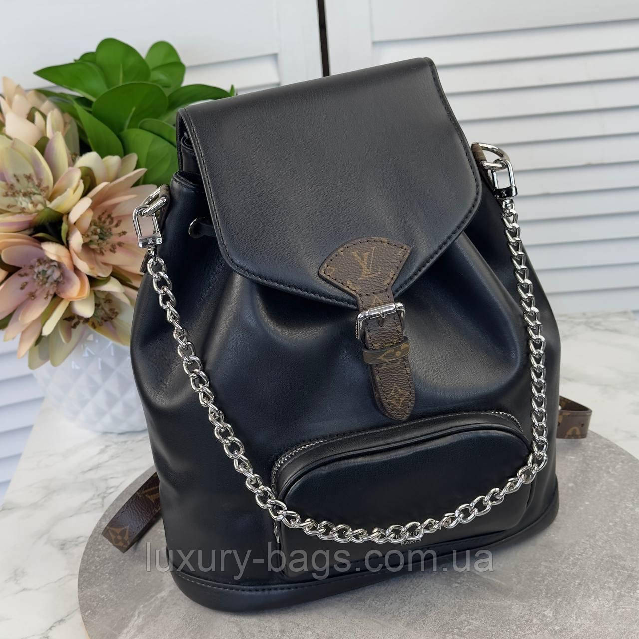 Жіночий шкіряний рюкзак Louis Vuitton, фото 1