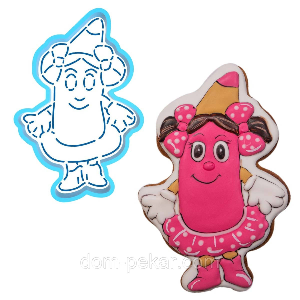 Олівець 1 вирубка з трафаретом 11*7,1 см (TR-2)