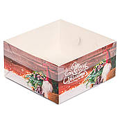 Упаковка для десертів із прозорою кришкою 160*160*80 мм Гном (без вставки)