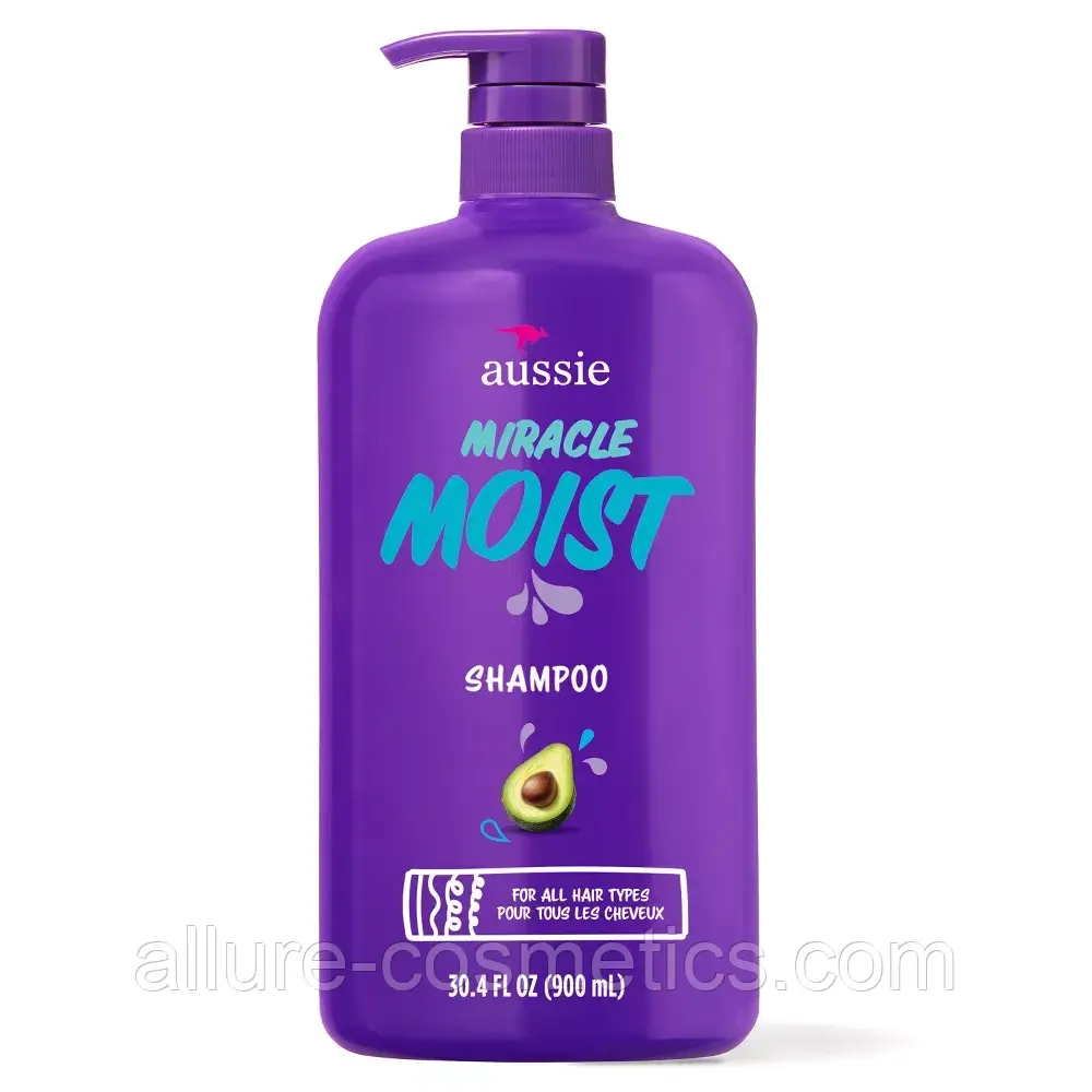 Шампунь Aussie Miracle Moist Shampoo with Avocado Oil 900 мл.