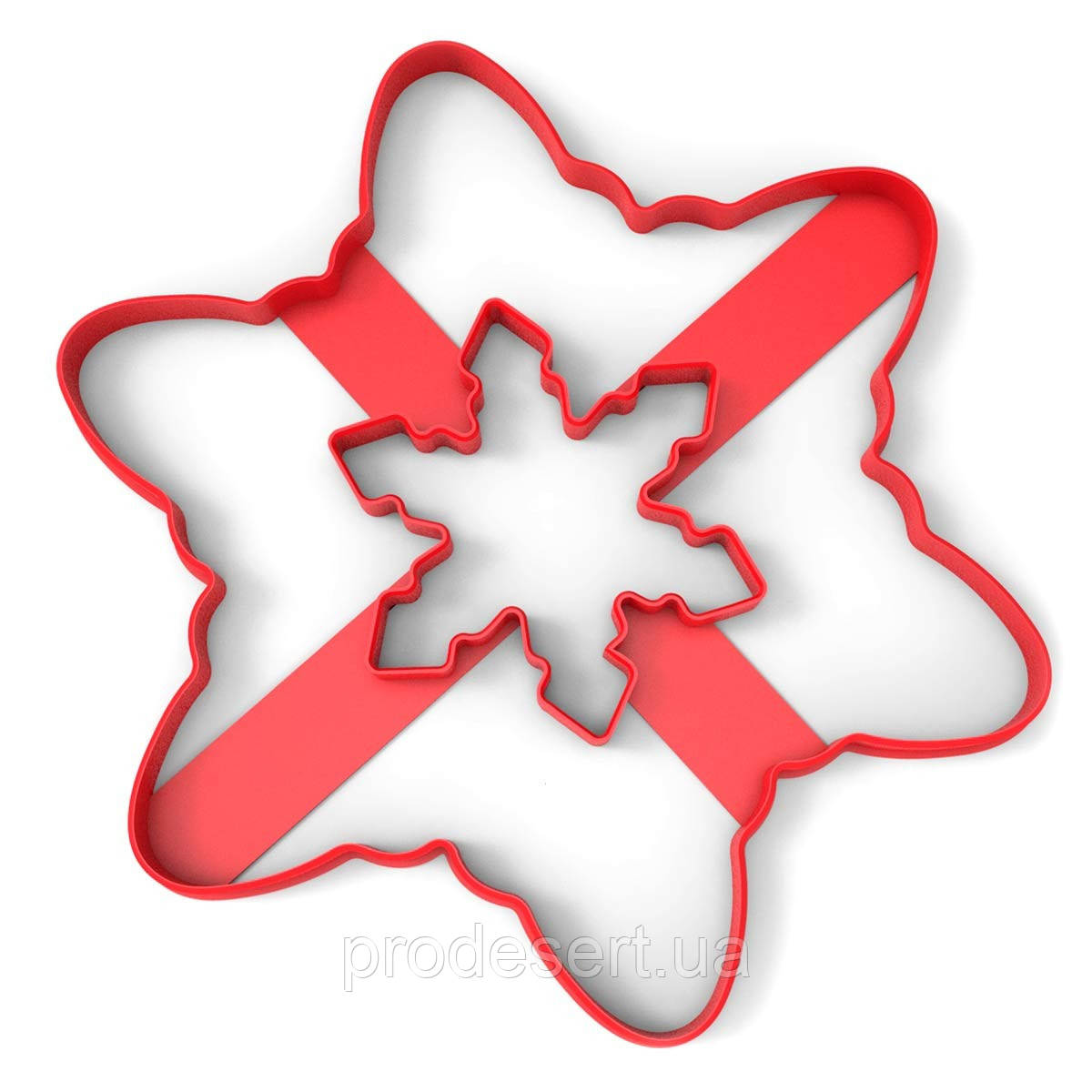 Торт-Сніжинка вирубка для коржа 18*16 см (3D)