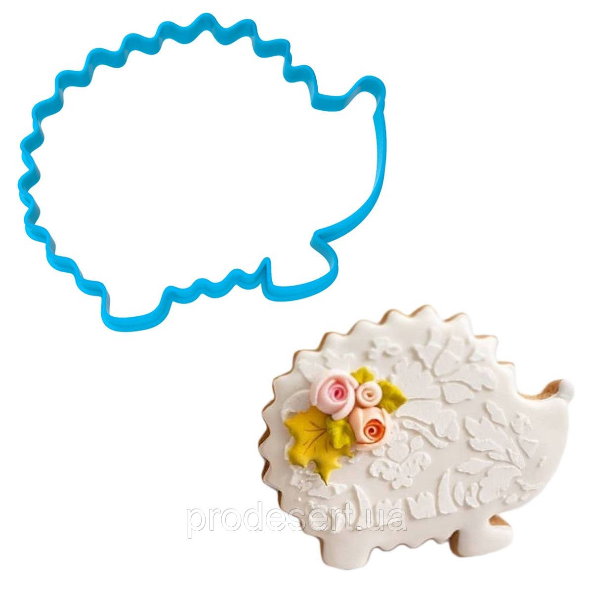 Вирубка для пряників Їжачок 9*11,5 см (3D)