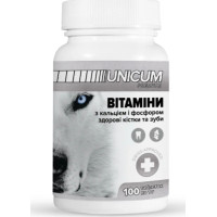 Вітаміни для собак Unicum PREMIUM зуби та кістки 100 табл. (4820150201845), фото 1