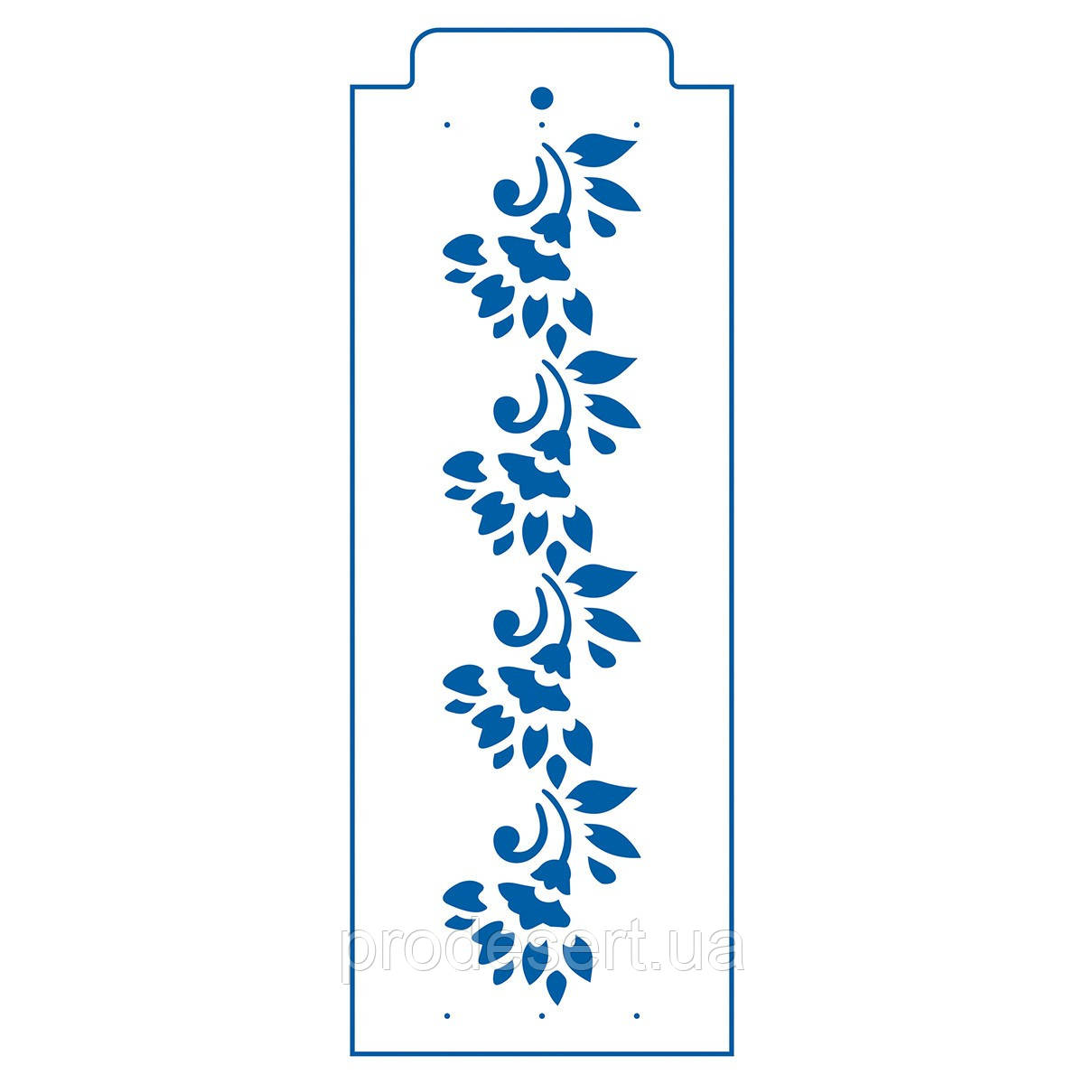Трафарет для торта Квіти-1 6*26 см (TR-2)