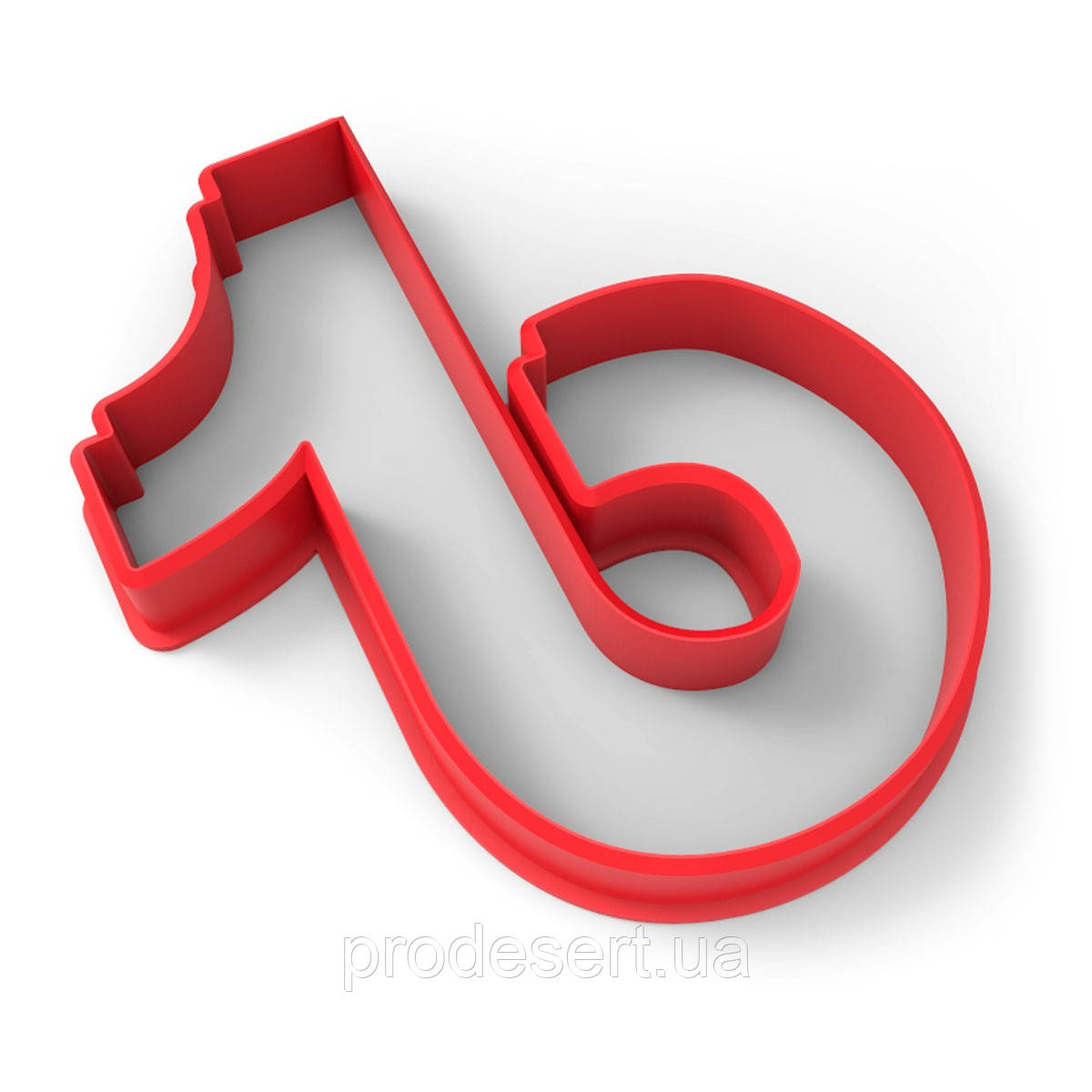 Вирубка для пряників Тік Струм 1 7*6 см (3D)