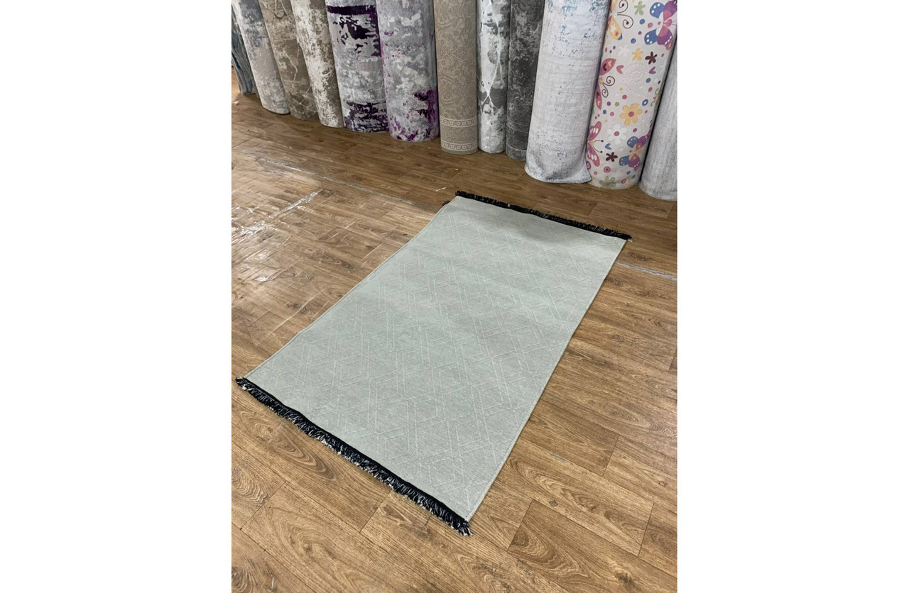 Плетений, петльовий, м'який килим Therapyt 0109 сірий, фото 1