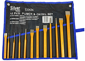 Набір зубил, кернерів та виколоток 12 од Silver S10636