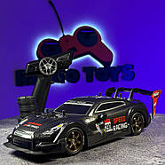 Дрифт машинка на радіокеруванні Nissan BI-TURBO Чорна | Машинки для дрифту на пульті управління| Дрифт машинки, фото 2