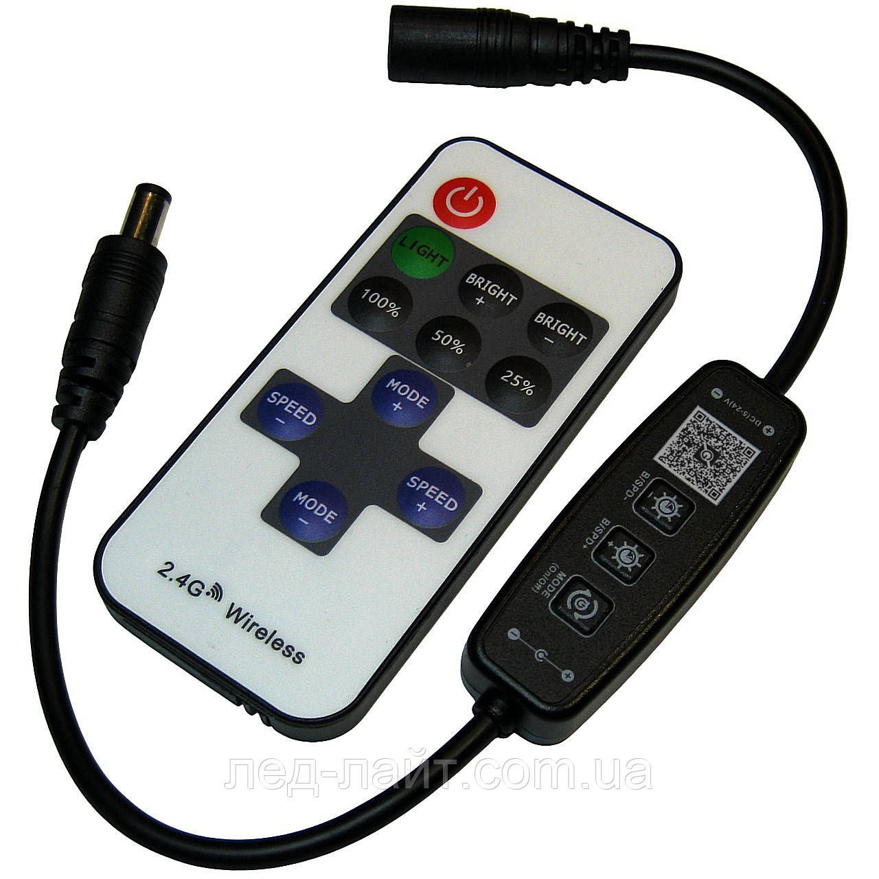 LED контролер 5-24V 6A Bluetooth, пульт RF 11 кнопок