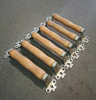 Дверна ручка з дерева + метал 20см