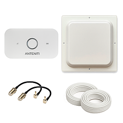 Антенний Комплект 4G wifi роутер anteniti E5573+антена 17дб MIMO +кабель 2 по 10м+перехідники