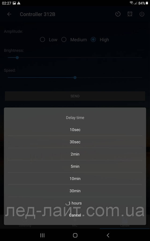 LED controller Bluetooth ZENGGE app