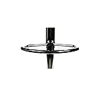 Барний стілець із газліфтом Monzo Eco зі спинкою, сидіння з екошкіри, стійка з підніжкою, колір коричневий, фото 4