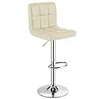 Барний стілець із газліфтом Monzo Eco зі спинкою, сидіння з екошкіри, стійка з підніжкою, колір коричневий, фото 6