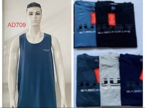 Майка чоловіча матеріал бавовна розмір 56-62 мікс кольору в пакованні від 10 шт.